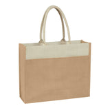 Jute Tote Bag With Front Pocket (Q576922)