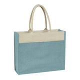 Jute Tote Bag With Front Pocket (Q576922)
