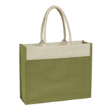 Jute Tote Bag With Front Pocket (Q576922)