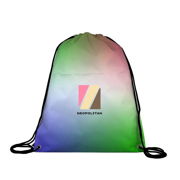 13W x 16H Inch Shasta Drawstring Cinch Pack  Imprinted with Logo (Q577022)