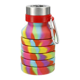 18oz Zigoo Silicone Collapsible Tie Dye Bottle (Q577111)