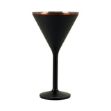 Snowfox® 8 Oz. Double Wall Steel Stemmed Martini Glass (Q577432)