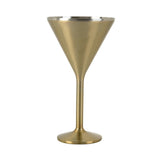 Snowfox® 8 Oz. Double Wall Steel Stemmed Martini Glass (Q577432)