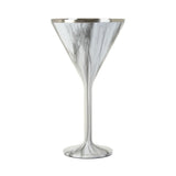 Snowfox® 8 Oz. Double Wall Steel Stemmed Martini Glass (Q577432)