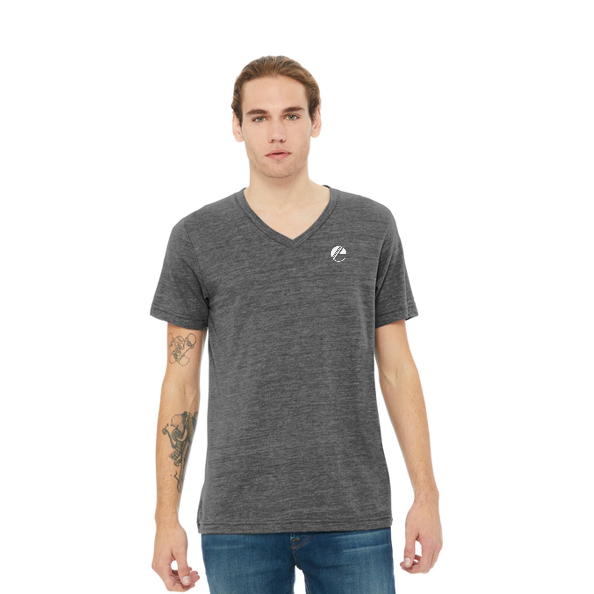 BELLA+CANVAS® Unisex Textured Jersey V-Neck Tee (Q577922)