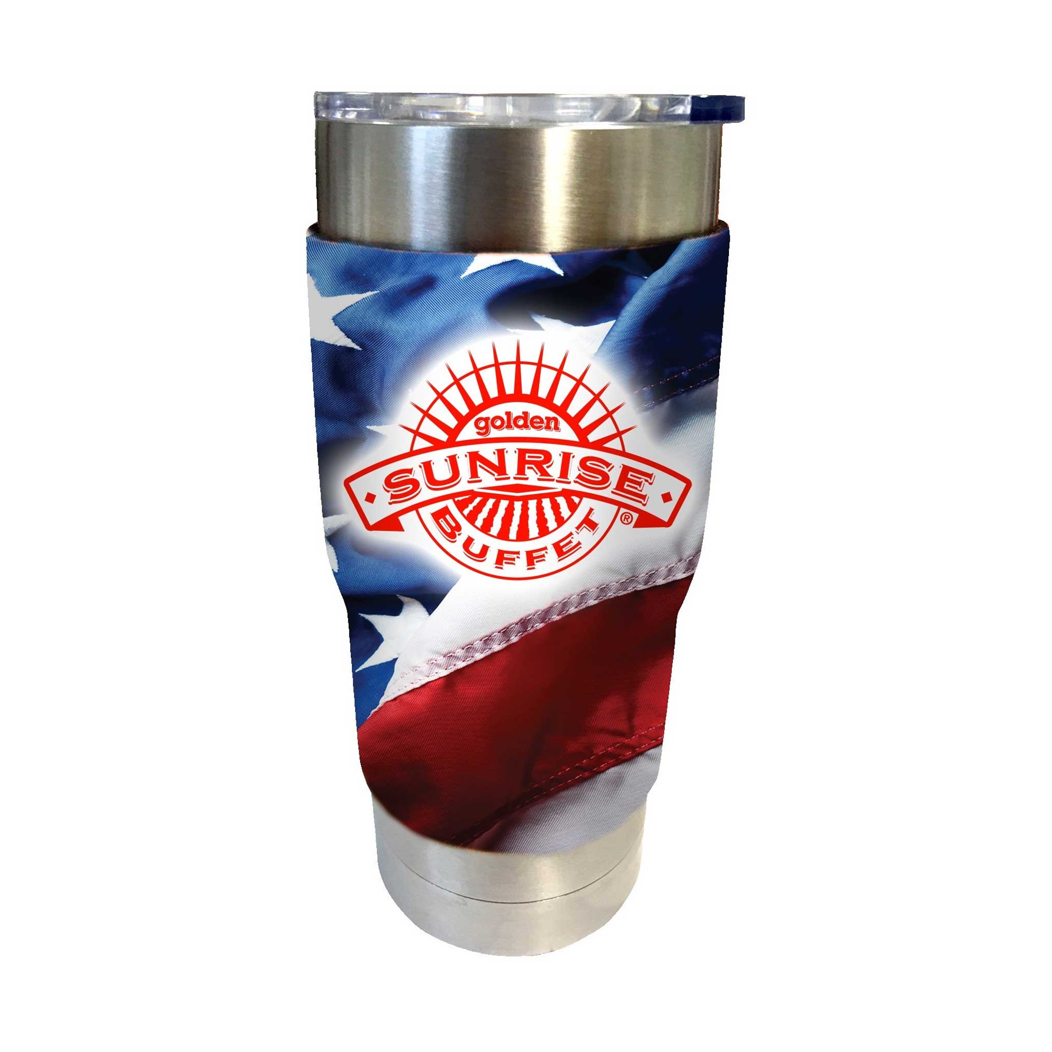 20 Oz. Full Color Comfort Grip Tumbler Neoprene Sleeve  Imprinted with Logo (Q579422)