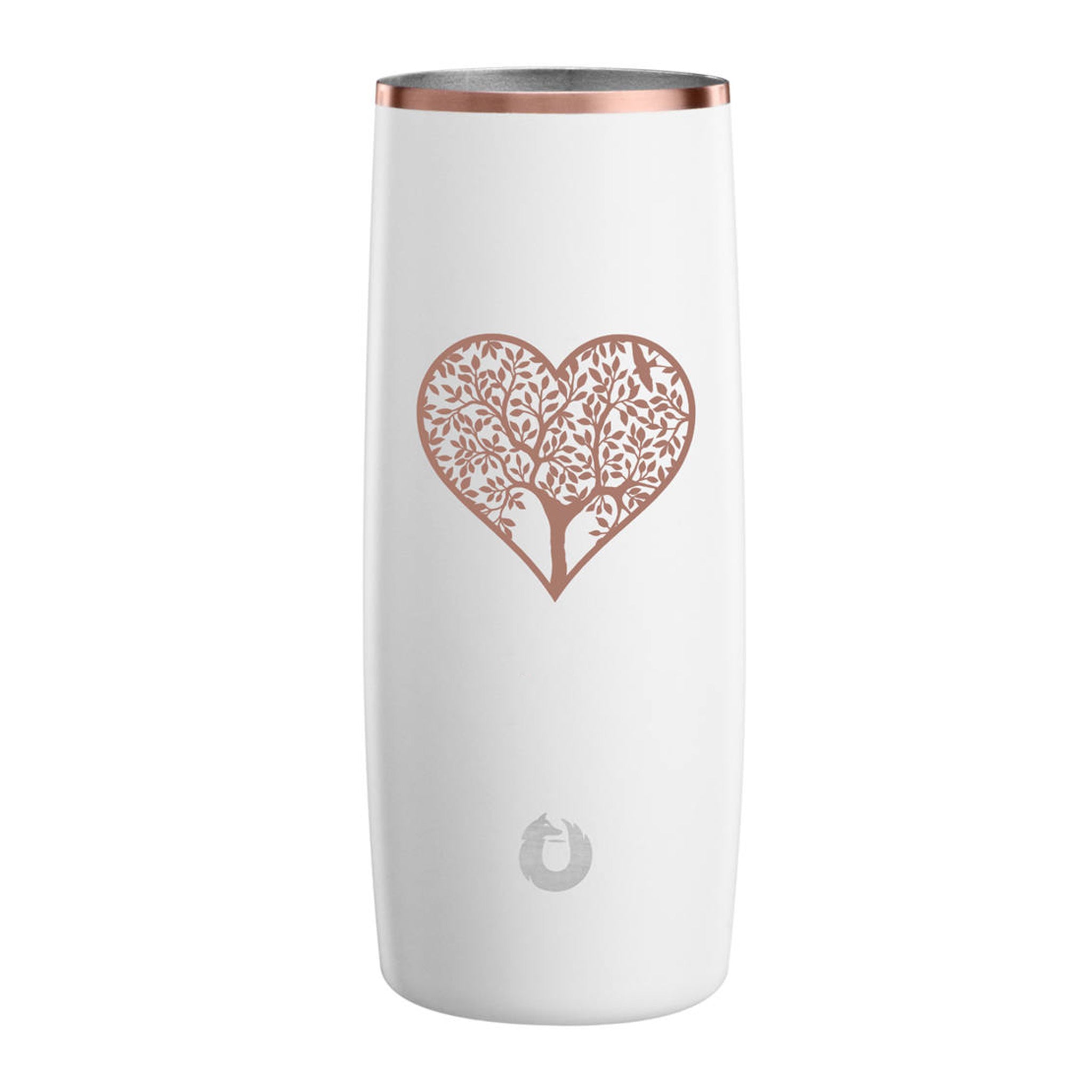 14 Oz. Snowfox Highball Tumbler - White-Gold  Imprinted with Logo (Q579522)