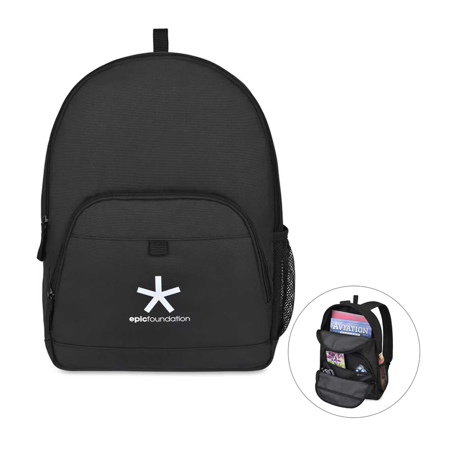 Repeat Recycled Poly Backpack - Black (Q582022)
