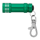 Aluminum LED Flashlight with Lobster Clip (Q582311)