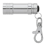 Aluminum LED Flashlight with Lobster Clip (Q582311)