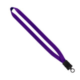 3/4" Smooth Nylon Lanyard with Snap-Buckle Release & O-Ring (Q58337)