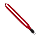 3/4" Smooth Nylon Lanyard with Snap-Buckle Release & O-Ring (Q58337)