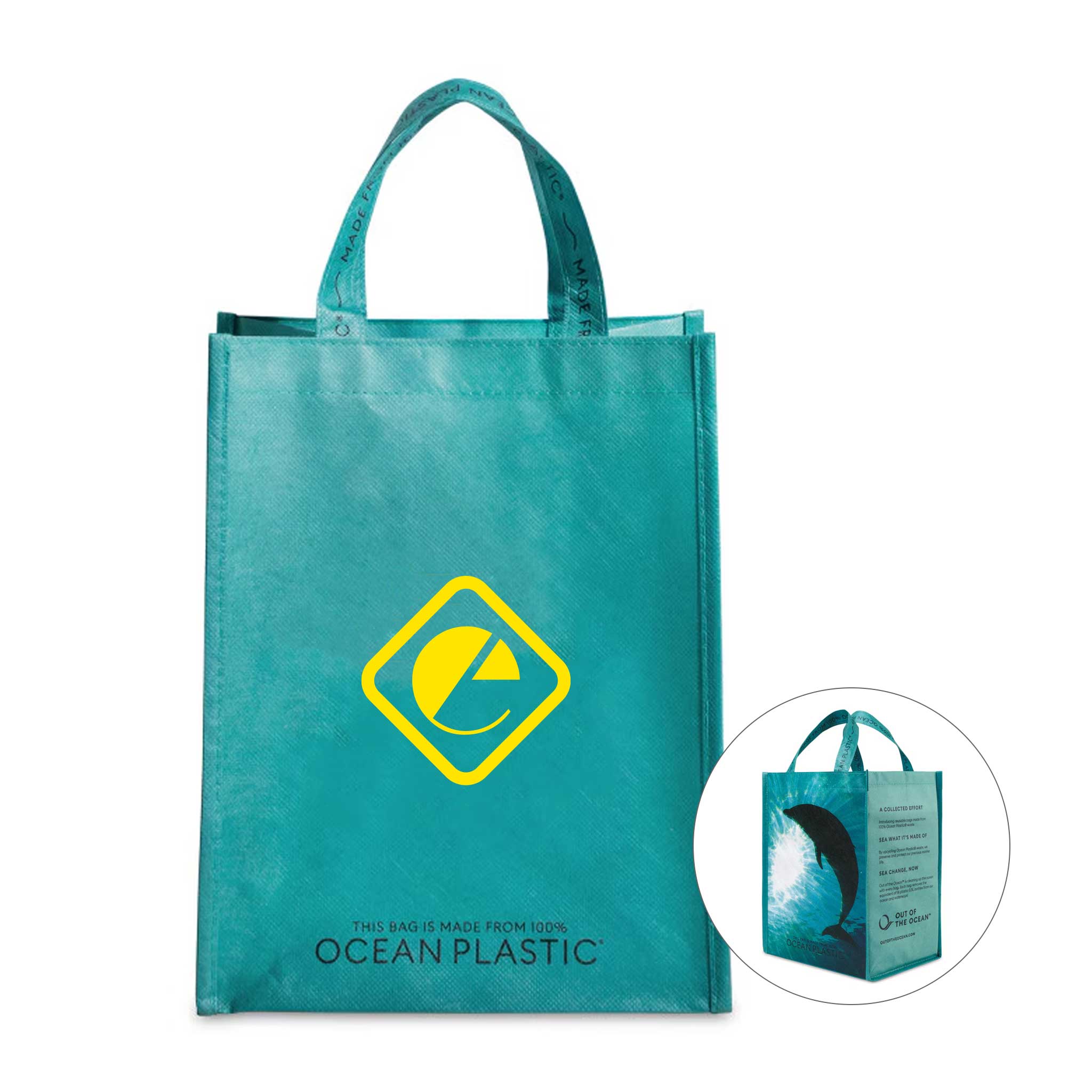 Out Of The Ocean® Reusable Lunch Shopper - Seafoam (Q584822)