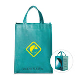 Out Of The Ocean® Reusable Lunch Shopper - Seafoam  Imprinted with Logo (Q584822)