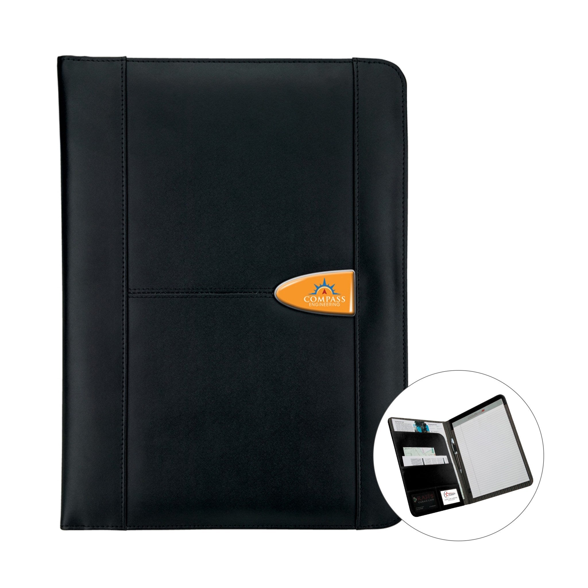 Leather Padfolio with Sovrano Writing Pad (Q592311)