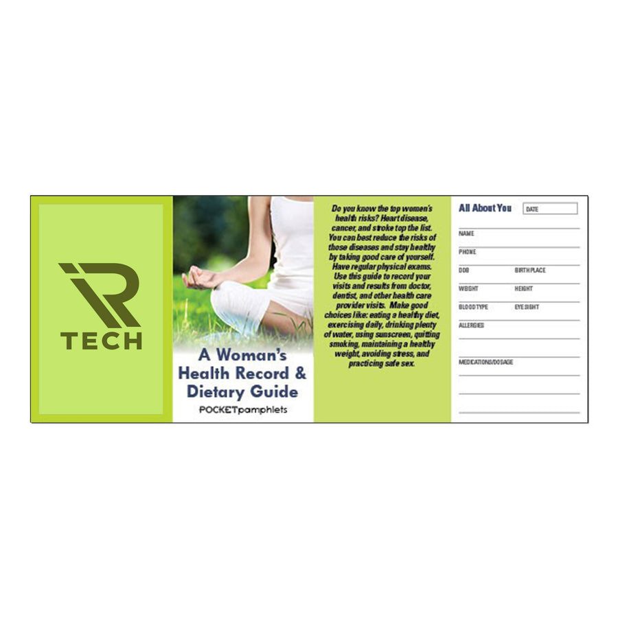 A Woman's Health Record & Dietary Guide Pocket Pamphlet (Q593222)