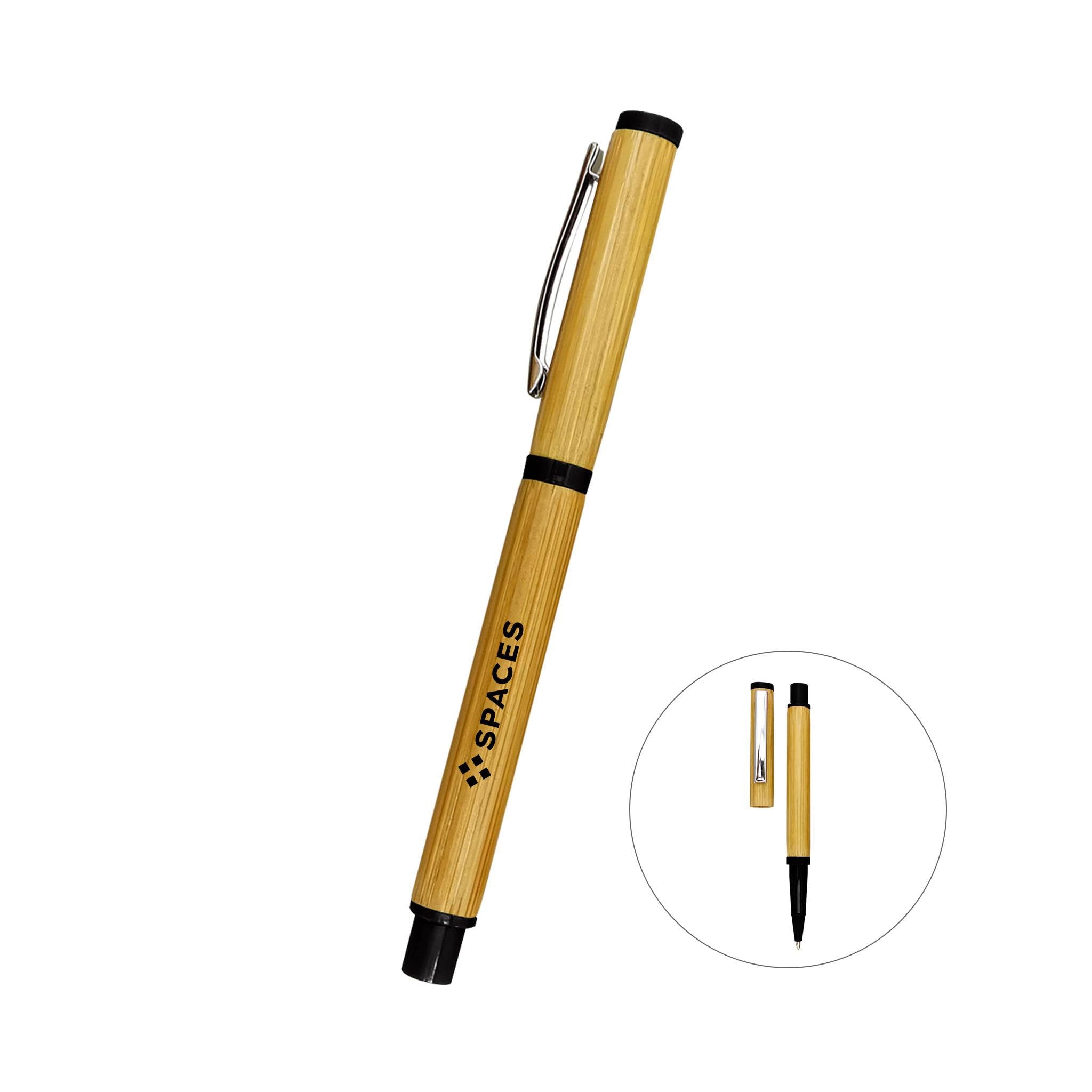 Bamboo Nova Pen  Imprinted with Logo (Q593522)