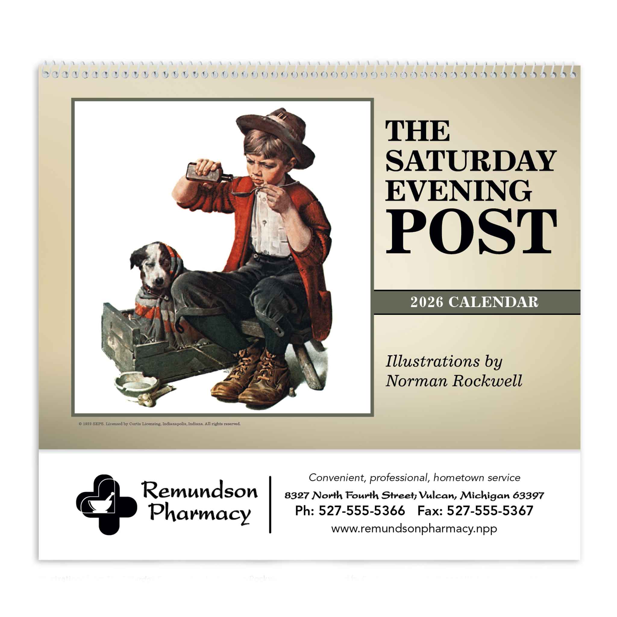 The Saturday Evening Post Pocket Calendar  Imprinted with Logo (Q594722)