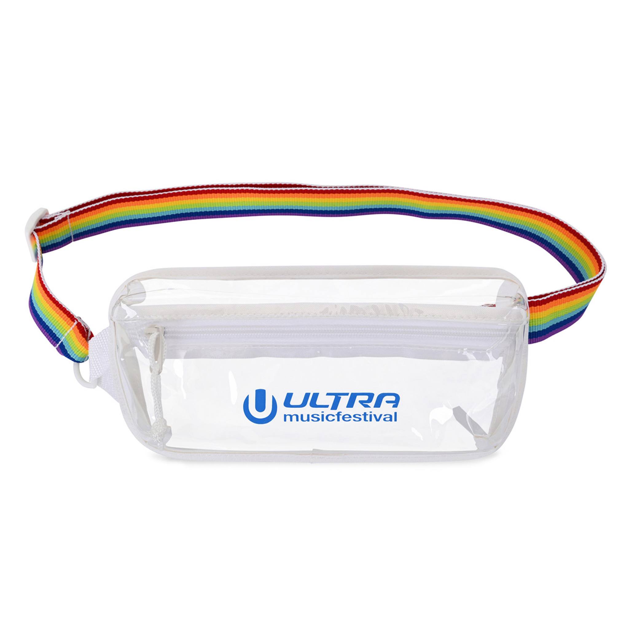 Sigma Clear Mini Sling Bag - Rainbow  Imprinted with Logo (Q596532)