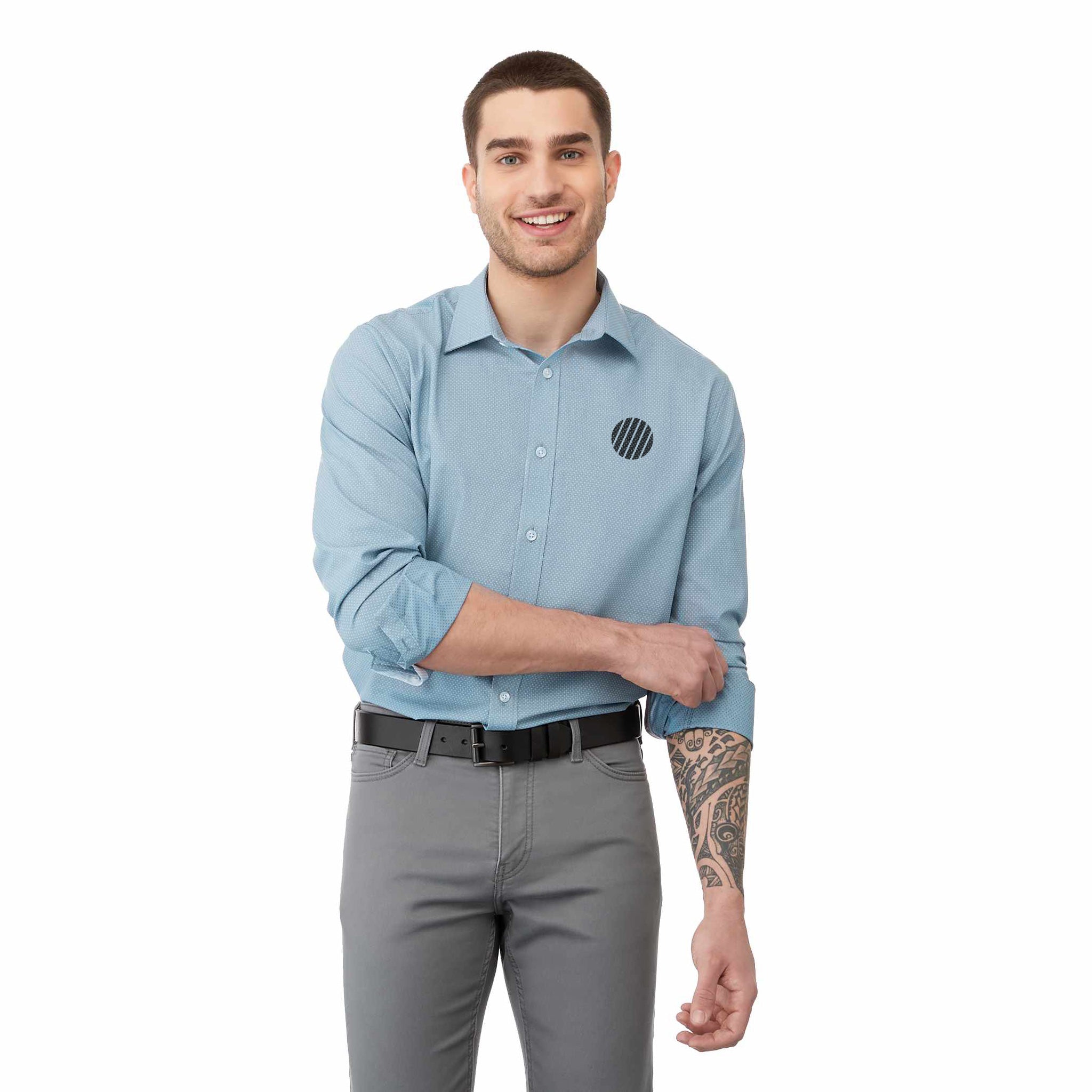 M-THURSTON Long Sleeve Denim Shirts  Imprinted with Logo (Q596911)