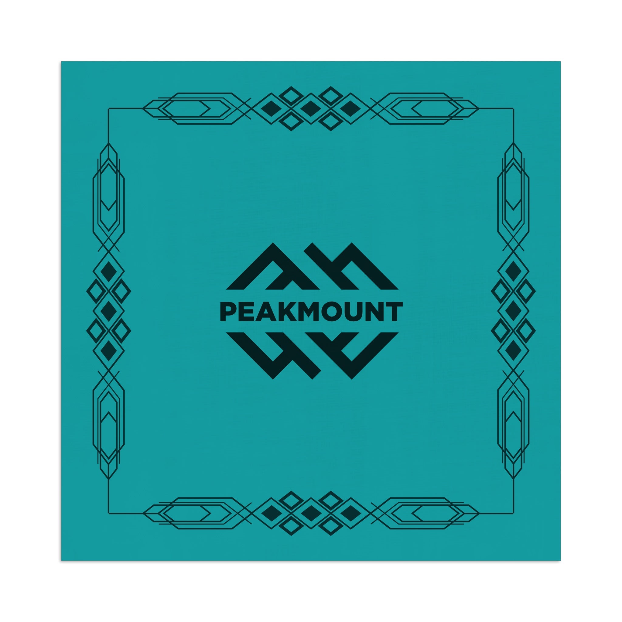 795 Series Wave-A-Hanky - Turquoise  Imprinted with Logo (Q597222)