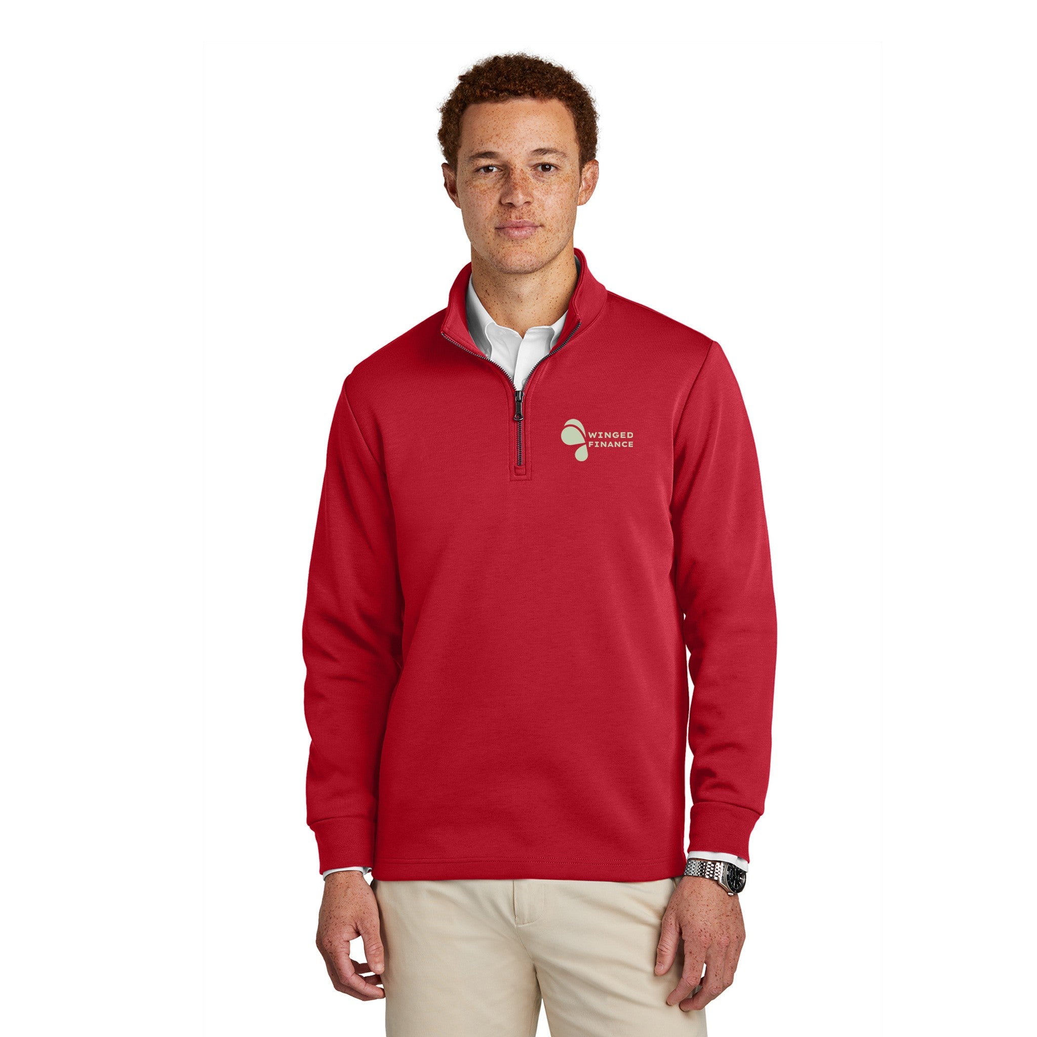 Brooks Brothers® Double-Knit 1/4-Zip Pullovers  Imprinted with Logo (Q598722)