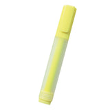 Rectangular Highlighter With Frosted Barrel And Yellow Chisel Tip (Q60061)