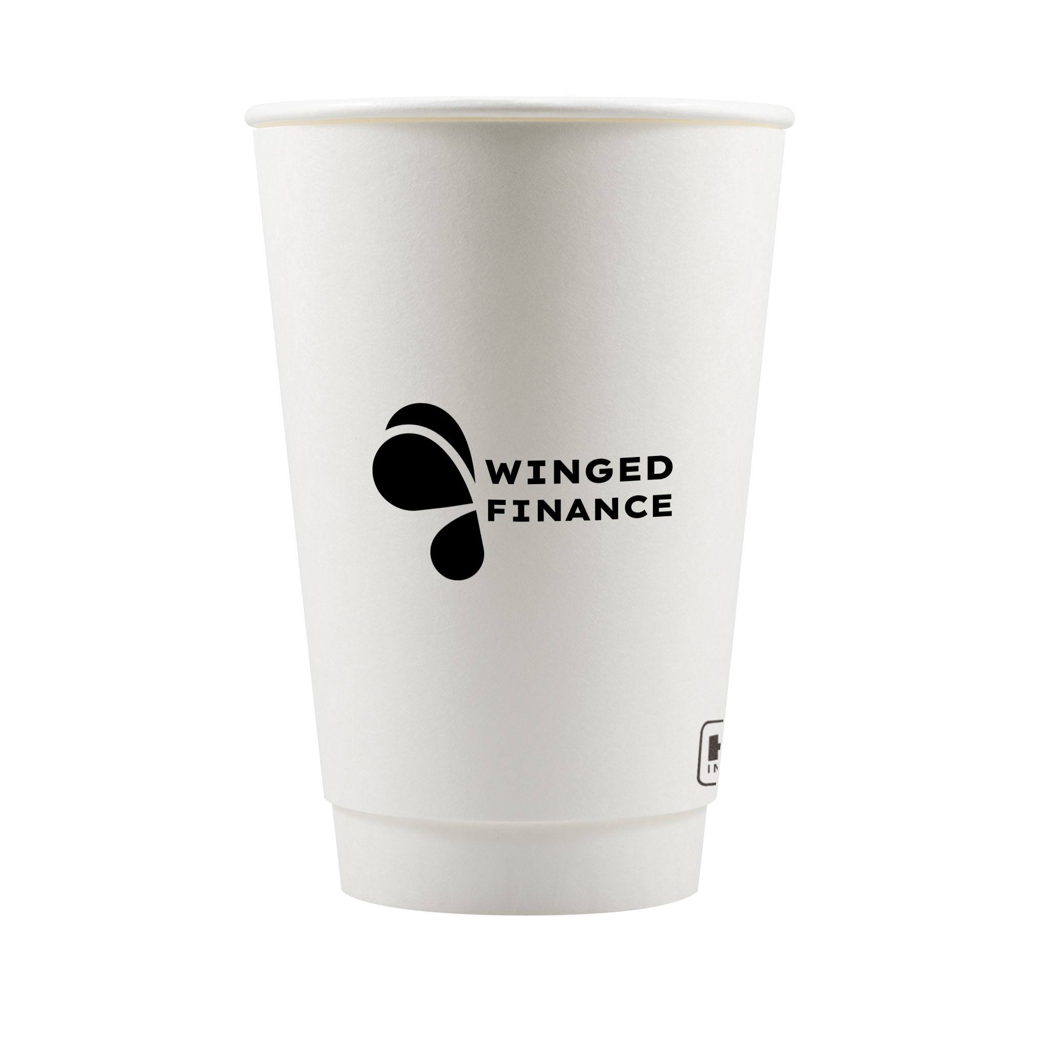 16 Oz. Insulated Tradition Paper Cups  Imprinted with Logo (Q601111)