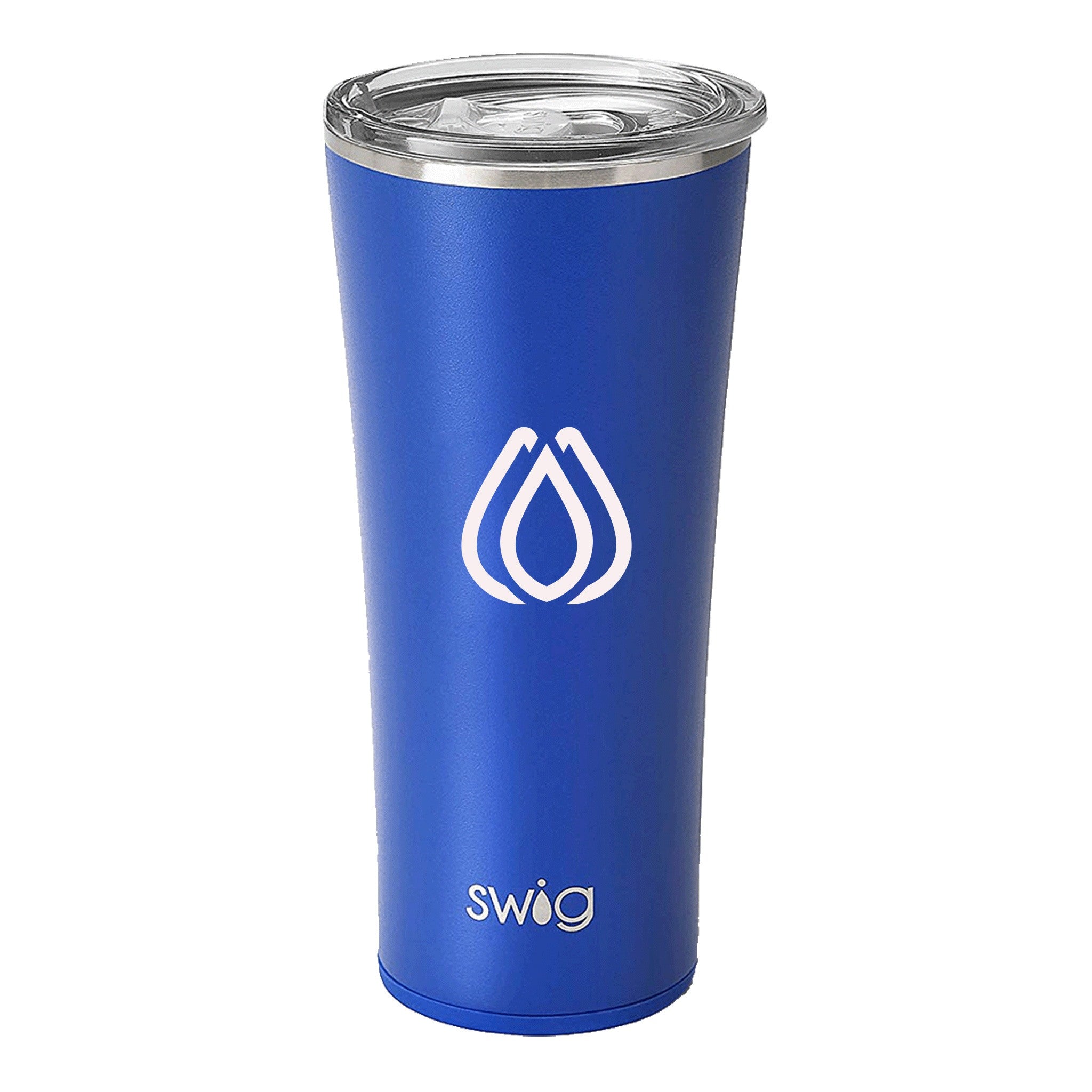 22 Oz. Swig Matte Tumbler - Royal  Imprinted with Logo (Q601622)