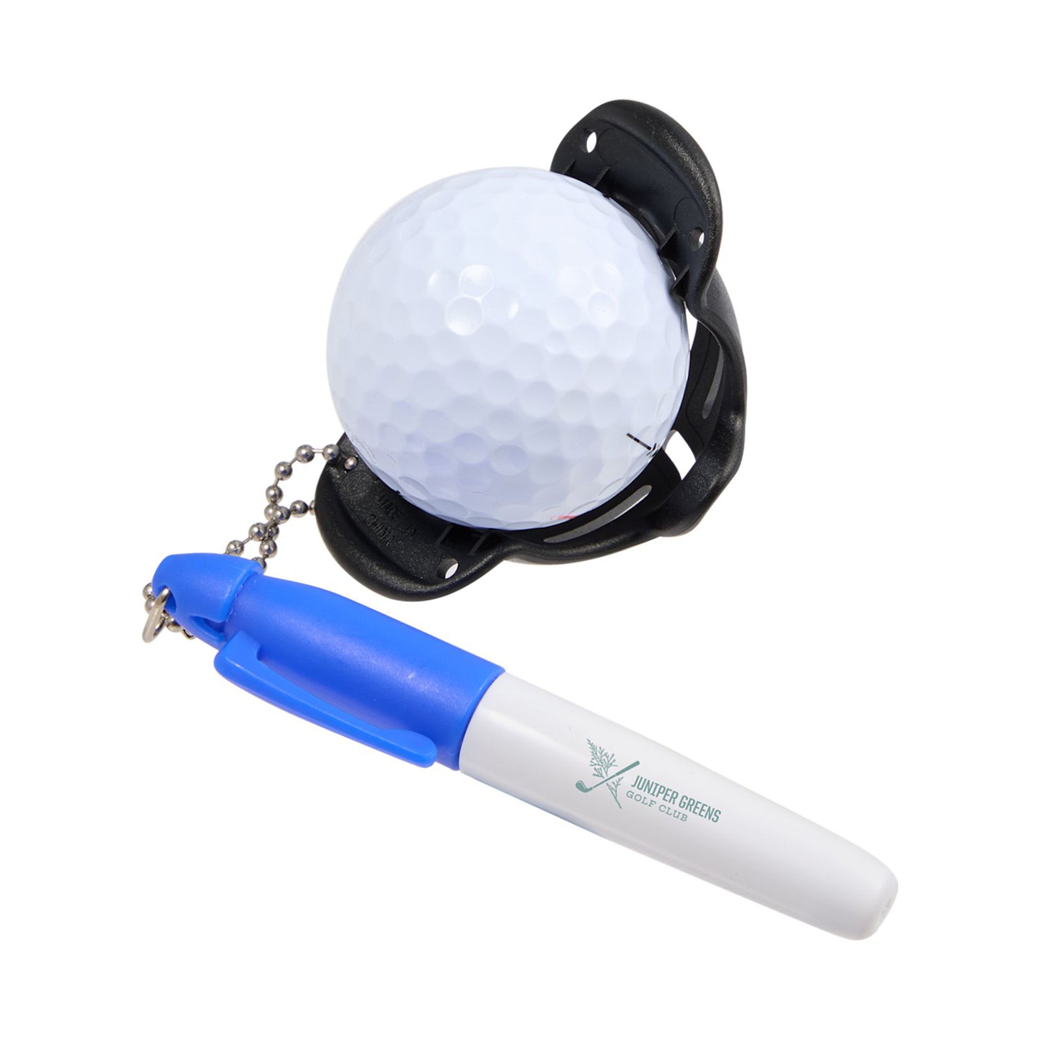Golf Ball Stencil With Marker  Imprinted with Logo (Q602532)