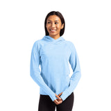 Cutter & Buck Adapt Knit Womens Heathered Hooded Pullover (Q604332)