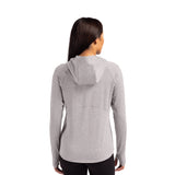 Cutter & Buck Adapt Knit Womens Heathered Hooded Pullover (Q604332)