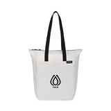 Renew rPET Zippered Tote - Cream  Imprinted with Logo (Q604822)