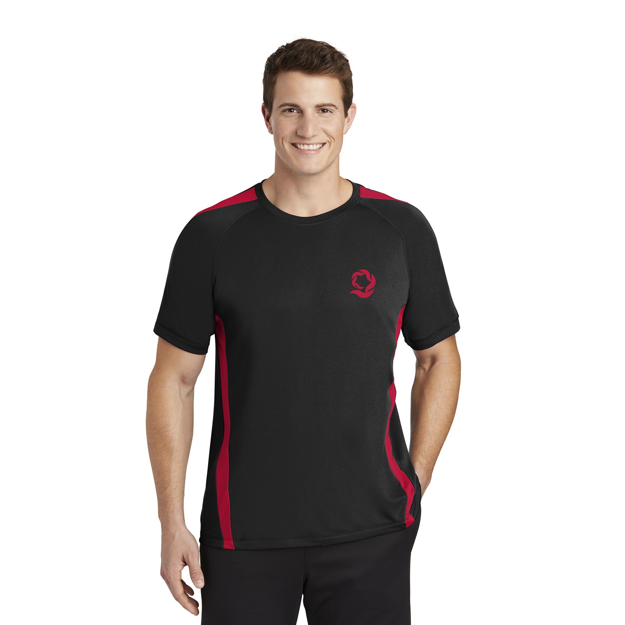Sport-Tek® Colorblock PosiCharge® Competitor™ T-Shirt  Imprinted with Logo (Q605311)