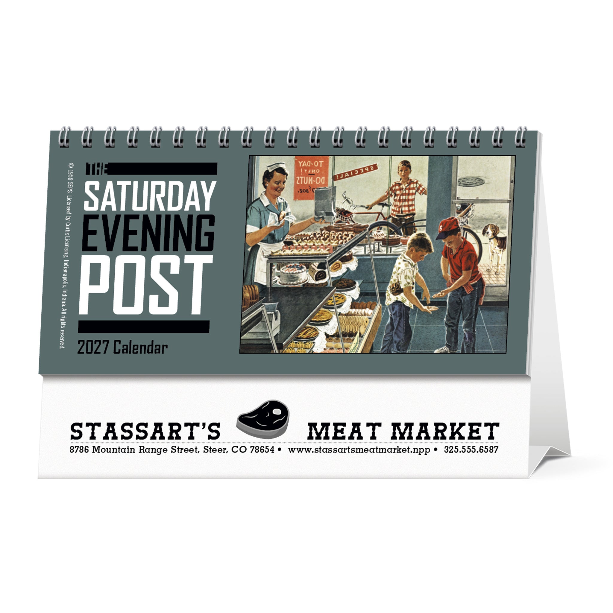 The Saturday Evening Post Desk Calendar  Imprinted with Logo (Q605722)