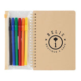 5 x 7 Inch FSC® Mix Doodle Notebook With Markers (Q607532)