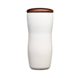 12 Oz. Tarrazu Ceramic Tumbler With Wood Lid (Q608322)