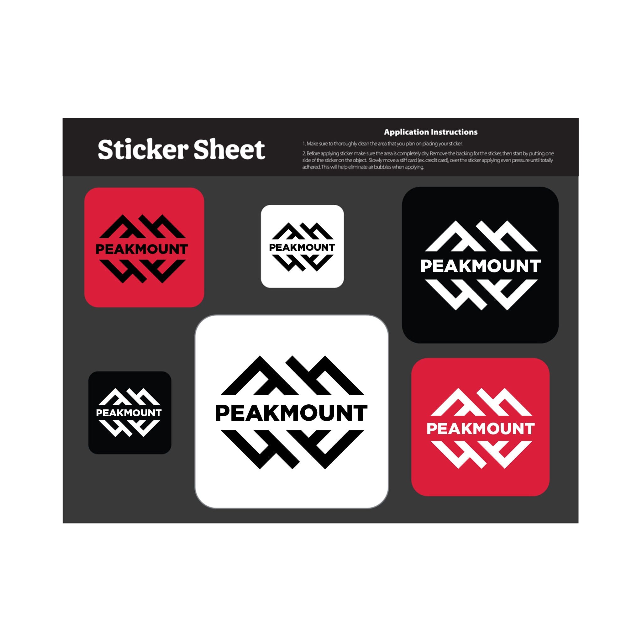 5.5 x 7 Inch Sticker Sheet Stock Shapes  Imprinted with Logo (Q611022)