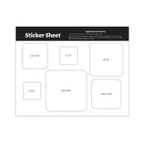 5.5 x 7 Inch Sticker Sheet Stock Shapes (Q611022)