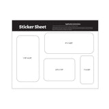 5.5 x 7 Inch Sticker Sheet Stock Shapes (Q611022)