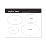 5.5 x 7 Inch Sticker Sheet Stock Shapes (Q611022)