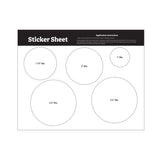 5.5 x 7 Inch Sticker Sheet Stock Shapes (Q611022)