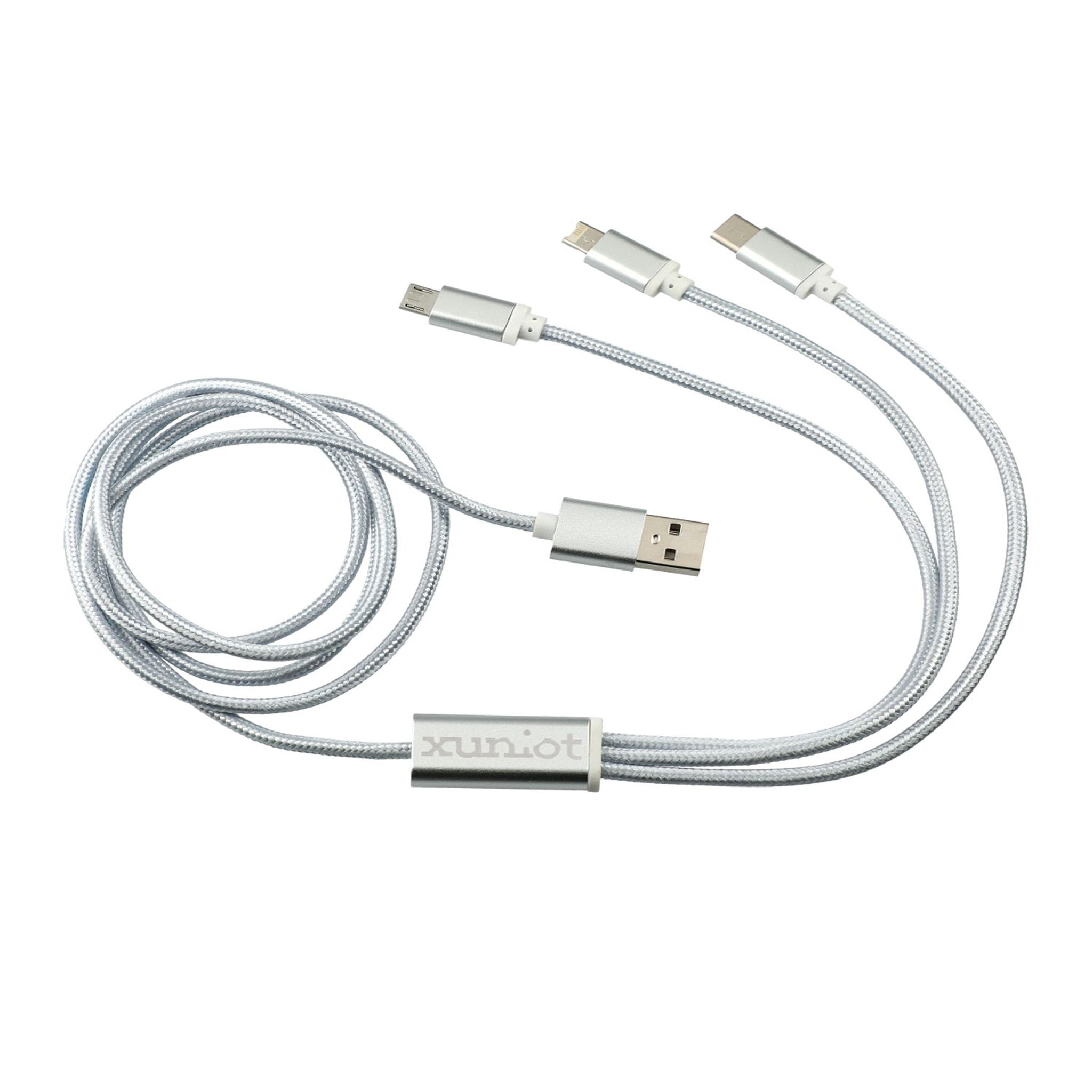 Realm 3-in-1 Long Charging Cable  Imprinted with Logo (Q612422)