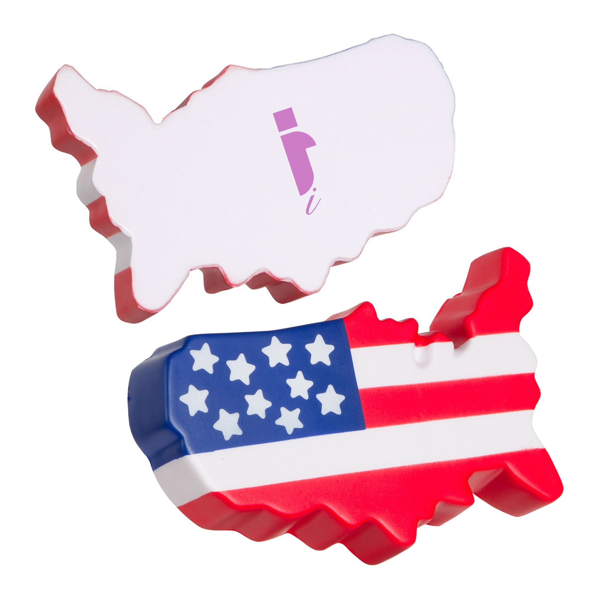 US Map Stress Reliever  Imprinted with Logo (Q613111)