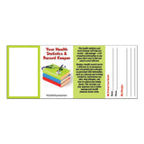 Your Health Statistics & Record Keeper Pocket Pamphlet (Q614222)