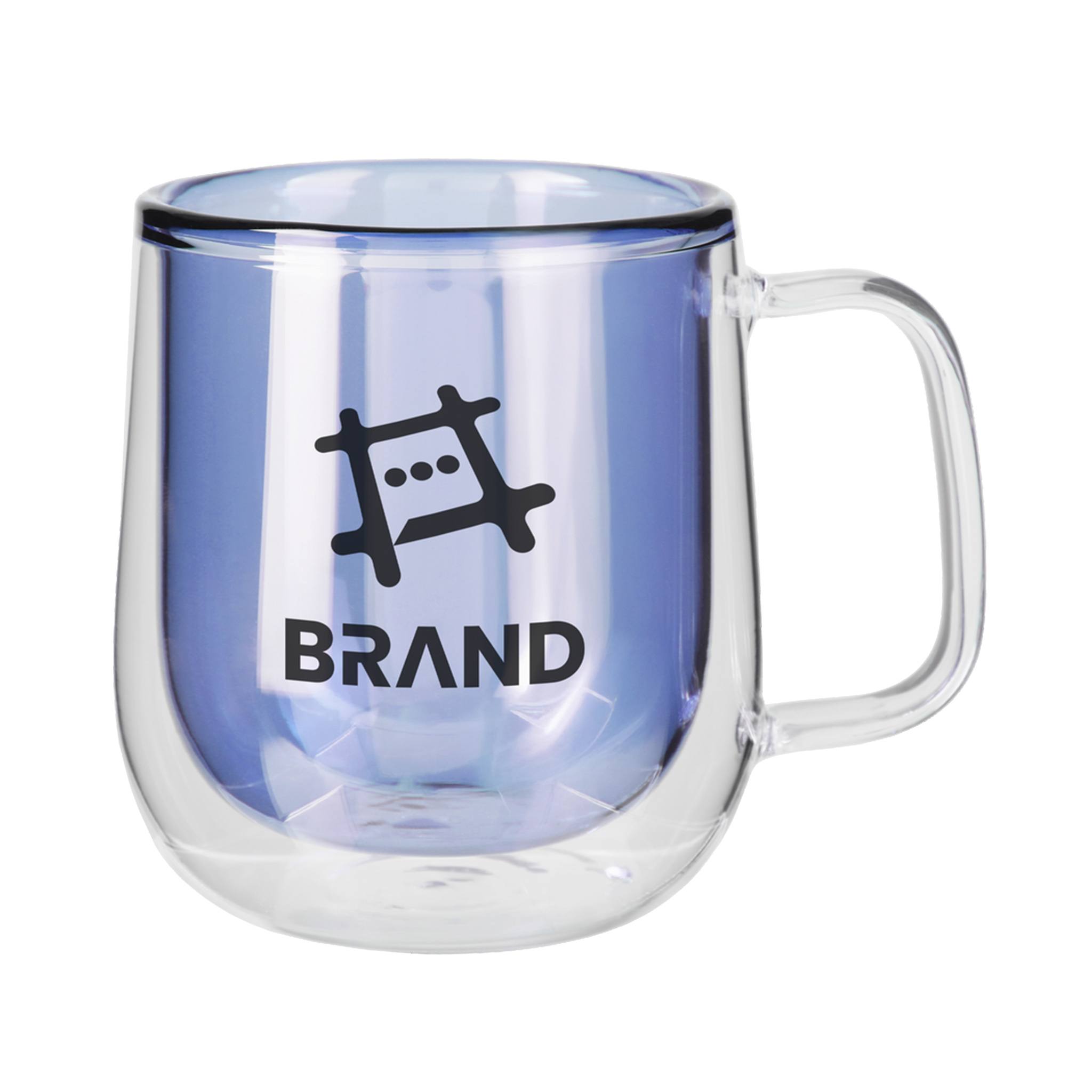8.4 Oz. Double Walled Colored Glass Mug (Q614532)