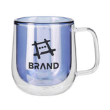 8.4 Oz. Double Walled Colored Glass Mug (Q614532)
