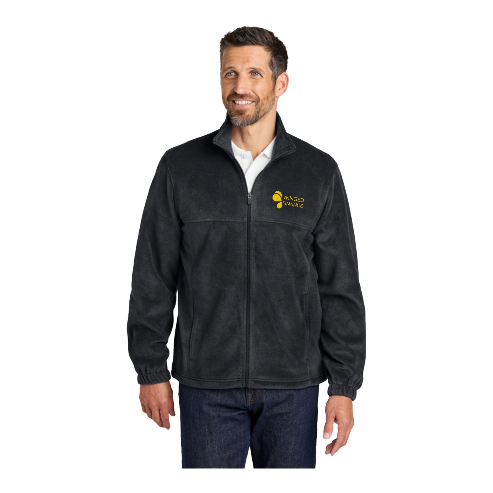 Port Authority® Plush Fleece Full-Zip Jacket  Imprinted with Logo (Q617532)