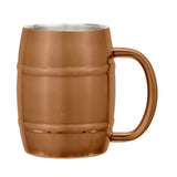 14 Oz. Moscow Mule Barrel Mugs With Box (Q618711)