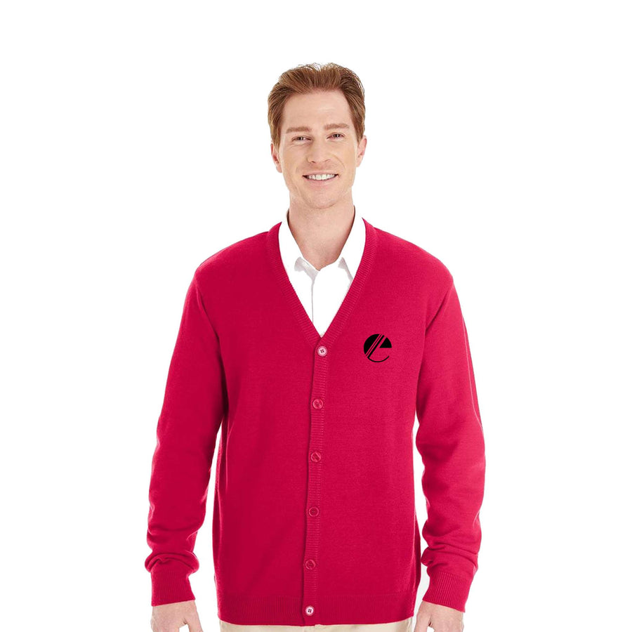 Harriton Men's Pilbloc™ V-Neck Button Cardigan Sweater (Q618922)